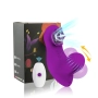 Vibrador de Calcinha com Estimulador de Ondas de Pressão com Movimento Vai e Vem Vermelho