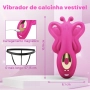 Vibrador de Calcinha por Aplicativo com Duplo Estímulo e Cinta Ajustável