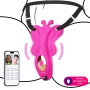 Vibrador de Calcinha por Aplicativo com Duplo Estímulo e Cinta Ajustável
