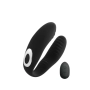Vibrador de Casal em U com 10 Modos de Vibrações Recarregável Preto