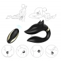 Vibrador de Casal Formato de Raposa Recarregável Estimulador Clitoriano e Ponto G Com 9 Modos de Vibração Vibrador de Casal Formato de Raposa Recarregável Estimulador Clitoriano e Ponto G Com 9 Modos de Vibração