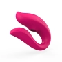 Vibrador de Casal Moderno Comando via Aplicativo Recarregável com 9 Modos de Vibração Cor:Pink
