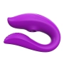 Vibrador de Casal Moderno Comando via Aplicativo Recarregável com 9 Modos de Vibração Cor:Pink