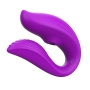 Vibrador de Casal Moderno Comando via Aplicativo Recarregável com 9 Modos de Vibração Cor:Pink