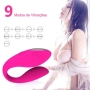 Vibrador de Casal Via App com 9 Modos de Vibração Pink - ELA