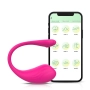 Vibrador de Casal Via App Em Formato de U Com 9 Potentes Modo de Vibração