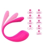 Vibrador de Casal Via App Em Formato de U Com 9 Potentes Modo de Vibração