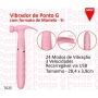 Vibrador de Ponto G Com Formato de Martelo 24 Modos de Vibração e 3 Velocidades - SI