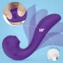 Vibrador de Ponto G Com Pulsação na Ponta e Sugador de Clitóris Angel.s - S-Hande