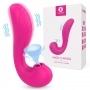 Vibrador de Ponto G Com Pulsação na Ponta e Sugador de Clitóris Angel.s - S-Hande