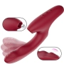 Vibrador de Ponto G e Clitóris com Pulsação e Dedilhar 7 modos de Vibração e Pulsação Cor:Vermelho