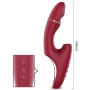 Vibrador de Ponto G e Clitóris com Pulsação e Dedilhar 7 modos de Vibração e Pulsação Cor:Vermelho