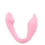 Vibrador de Ponto G em U Flexível com Controle Via App Rosa