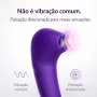 Vibrador de Pulsação Recarregável Roxo