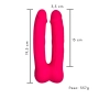 Vibrador Dupla Penetração Controle Via Aplicativo Pink