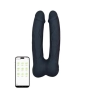 Vibrador Dupla Penetração Controle Via Aplicativo Preto Vibrador Dupla Penetração Controle Via Aplicativo Preto