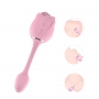 Vibrador Duplo Em Formato de Rosa para Ponto G e Clitóris Immortal Flower 3 Rosa - S-Hande