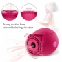 Vibrador e Sugador de Clitóris em Formato de Rosa Vibrador e Sugador de Clitóris em Formato de Rosa