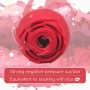 Vibrador e Sugador de Clitóris em Formato de Rosa