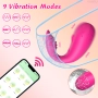 Vibrador em U com Aplicativo à Longa Distância e 10 Modos de Vibração com Estimulador na Ponta Pink - YOUVIBE