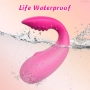 Vibrador em U com Aplicativo à Longa Distância e 10 Modos de Vibração com Estimulador na Ponta Pink - YOUVIBE