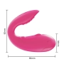 Vibrador em U com Aplicativo à Longa Distância e 10 Modos de Vibração com Estimulador na Ponta Pink - YOUVIBE