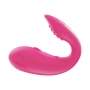 Vibrador em U com Aplicativo à Longa Distância e 10 Modos de Vibração com Estimulador na Ponta Pink - YOUVIBE