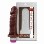 Vibrador Pênis de Borracha 15,3 x 4 cm Negro Sexy Fantasy