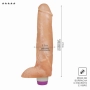 Vibrador Pênis de Borracha com Escroto 27 x 5,5 cm 1883CB