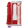 Vibrador Pênis de Borracha Frutado 18 x 4,4 cm Aroma de Morango