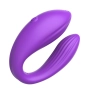 Vibrador para Casal com 10 Modos de Vibrações com Controle via Aplicativo Roxo - MANNUO