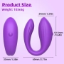 Vibrador para Casal com 10 Modos de Vibrações com Controle via Aplicativo Roxo - MANNUO
