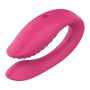 Vibrador para Casal com Controle Remoto e 7 Modos de Vibrações Pink
