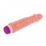 Vibrador Pênis de Borracha 19,5 x 4.0 cm Pele Clara Dildo Baile