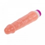 Vibrador Pênis de Borracha 19,5 x 4.0 cm Pele Clara Dildo Baile