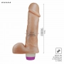 Vibrador Pênis de Borracha com Escroto 18 x 4,4cm 1577CB