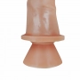 Vibrador Pênis de Borracha com Ventosa 18 x 4,4 cm 1725CVB