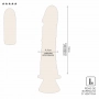 Vibrador Pênis de Borracha com Ventosa 18 x 4,4 cm 1725CVB