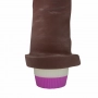 Vibrador Pênis de Borracha Frutado 18 x 4,4 cm Aroma de Chocolate