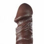 Vibrador Pênis de Borracha Frutado 18 x 4,4 cm Aroma de Chocolate