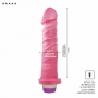 Vibrador Pênis de Borracha Frutado 18 x 4,4 cm Aroma de Tutti Frutti