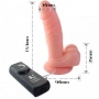 Vibrador Pênis de Borracha Rotativo Mini Dong