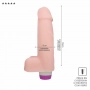 Vibrador Pênis Realístico em Cyber Skin com Escroto 18x5cm 101650CB