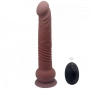 Vibrador Pênis Realístico Vai e Vem com Controle e Ventosa