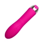 Vibrador Personal Recarregável Textura com 10 Modos de Vibração Magenta - YOUVIBE