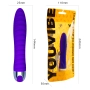 Vibrador Personal Textura Circular Recarregável com 10 Modos de Vibrações Roxo - YOUVIBE