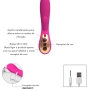 Vibrador Ponto G com Estimulador Clitoriano com 7 Modos de Vibrações Pink Vibrador Ponto G com Estimulador Clitoriano com 7 Modos de Vibrações Pink