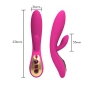 Vibrador Ponto G com Estimulador Clitoriano com 7 Modos de Vibrações Pink Vibrador Ponto G com Estimulador Clitoriano com 7 Modos de Vibrações Pink