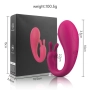 Vibrador Ponto G com Estimulador Clitoriano | Controle por App | 09 Modos de Vibração | Silicone Macio