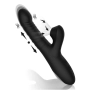 Vibrador Ponto G com Estimulador Clitoriano de Pulsação Preto Vibrador Ponto G com Estimulador Clitoriano de Pulsação Preto